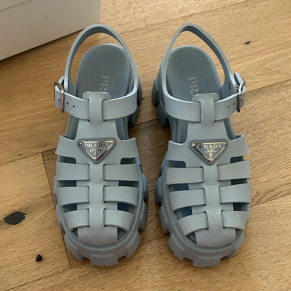 Prada Monolith Sandals, size 37 - Picture 2 of 9